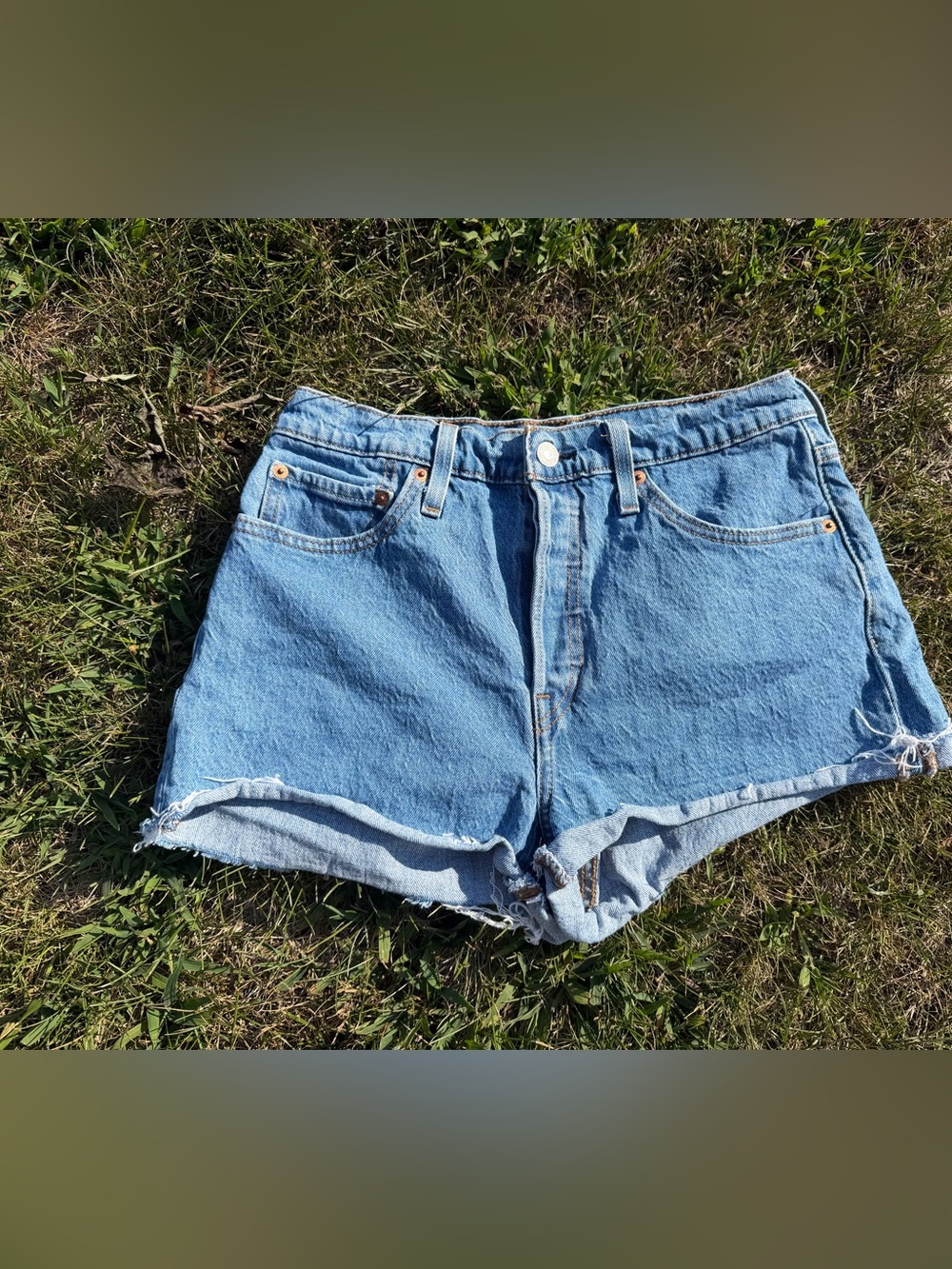 Levi 501 High Waist Shorts Size 29